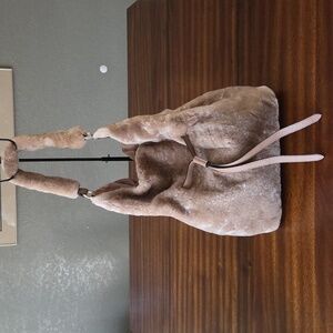 Dimoni Genuine Leather Fur Shoulder Bag Made in Spain